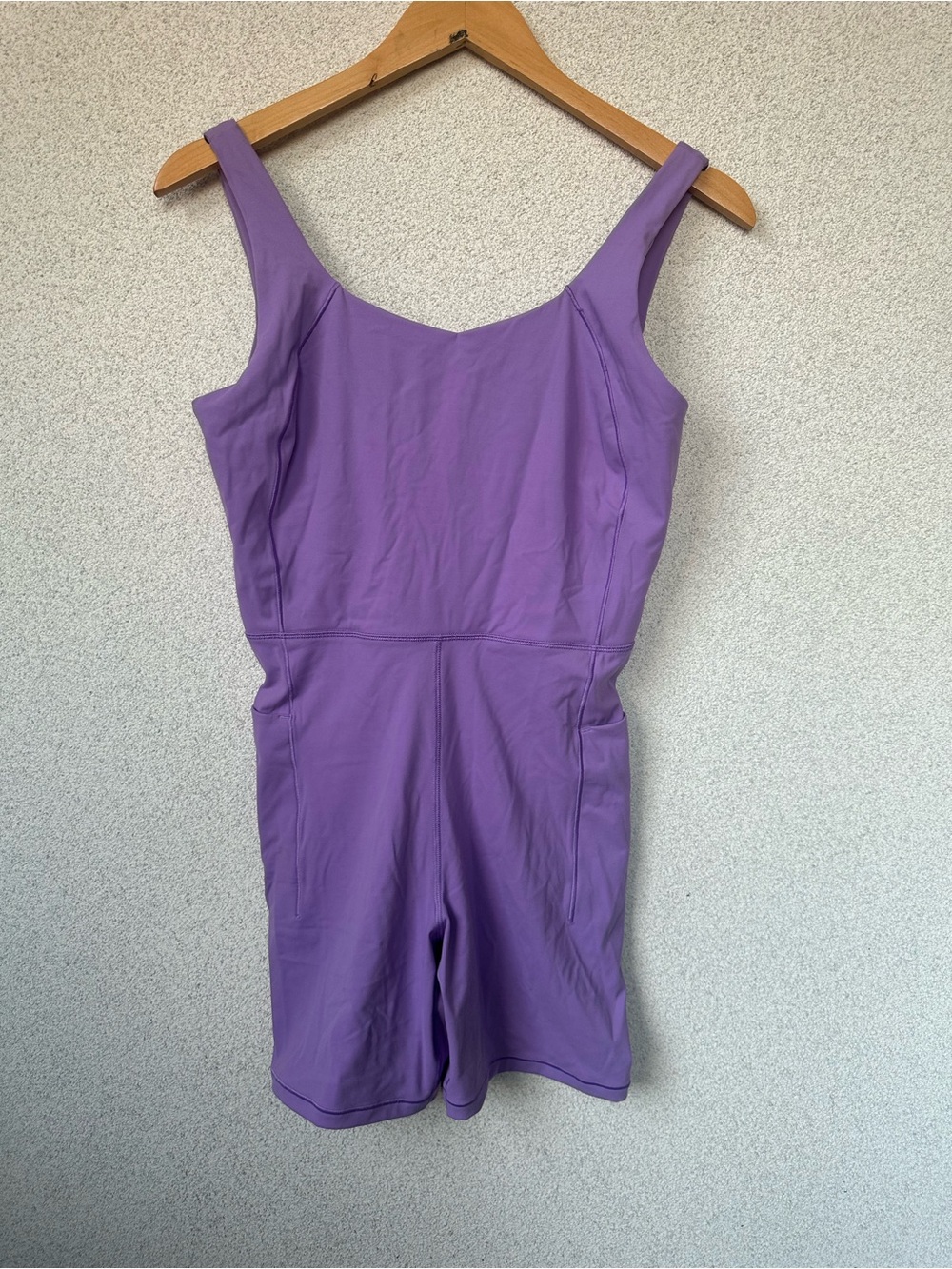 CALIA Inspire Short Bodysuit Purple Active Romper, Size Medium, NWT UPF 50+